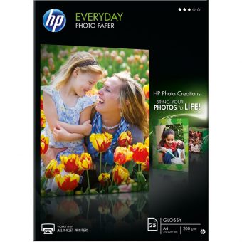 HP Everyday Glossy Photo Paper A4 25sht Q5451A