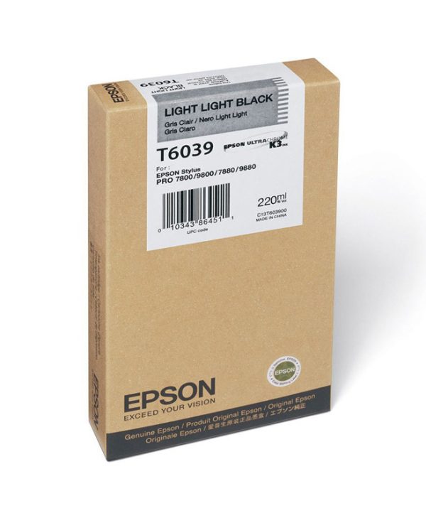 EPSON T6039 C13T603900 Light Light BLACK - 220ml