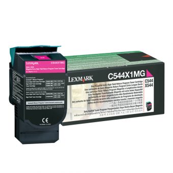 Lexmark Toner Laser C544X1M Magenta High Yield 4K Pgs