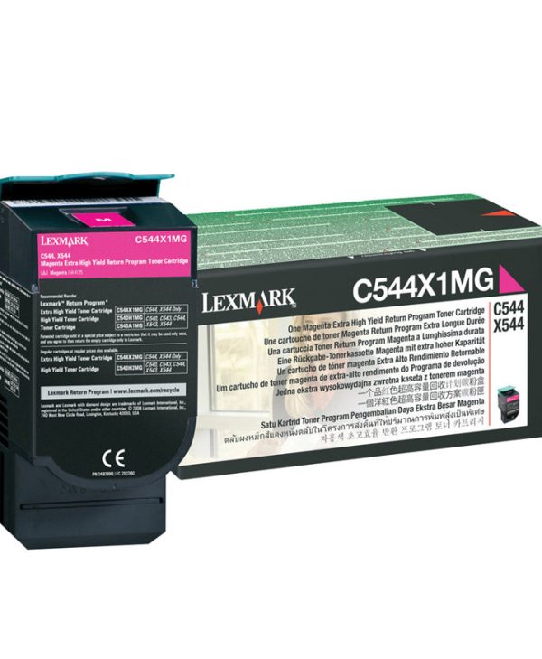 Lexmark Toner Laser C544X1M Magenta High Yield 4K Pgs