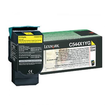 Lexmark Toner Laser C544X1Y Yellow High Yield 4K Pgs