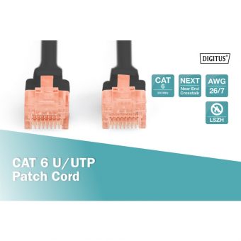 Digitus UTP Cat6 1m Black DK-1617-010/BL - Image 3