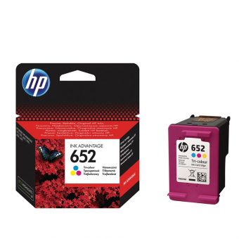 HP 652 Tri-Color Original Ink 360 Pgs F6V24AE