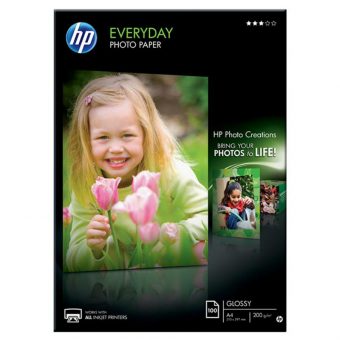 HP Everyday Glossy Photo Paper A4 200g/m² 100Sht Q2510A