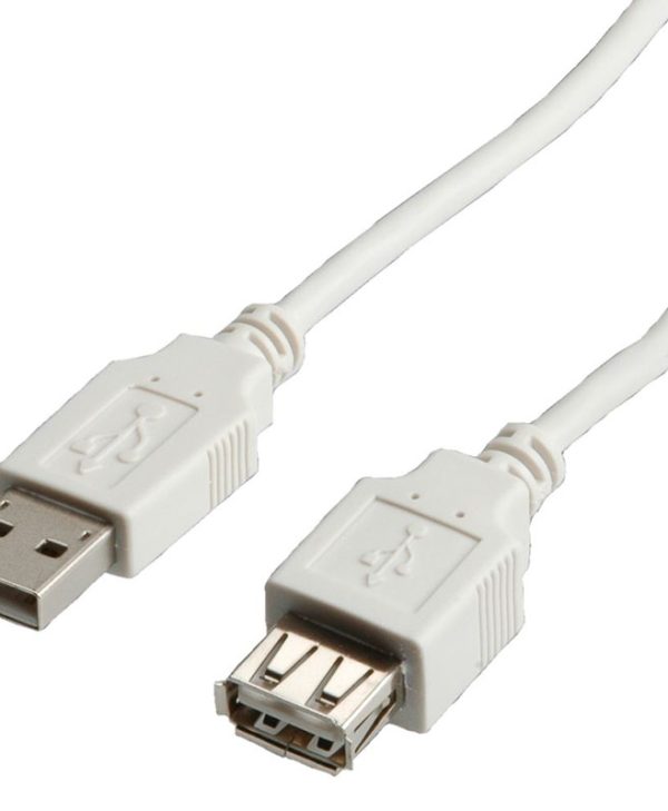 Roline Cable USB 2.0 Type A Male – Type A Female 1.8m Beige S3112-250