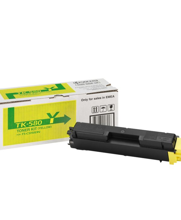 Kyocera Yellow Toner FS C5150DN (2.8K) (TK-580Y)