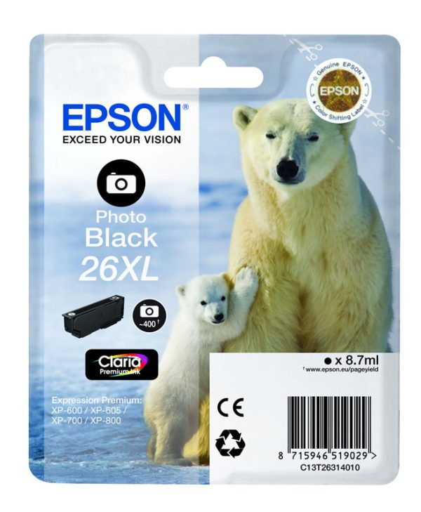 Epson Ink T263140 XL Photo Black