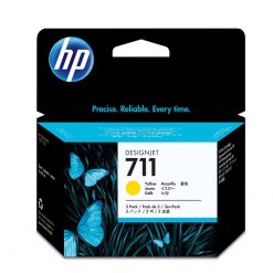 HP 711 Ink 3-Pack Yellow 29ml CZ136A