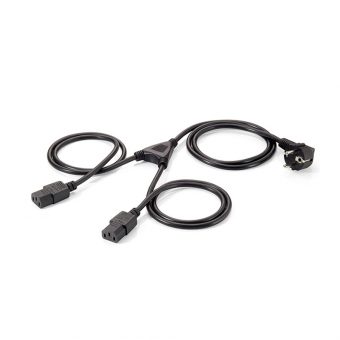 Equip Power Cord Y-Type 1.8m (1.0+0.8m) black