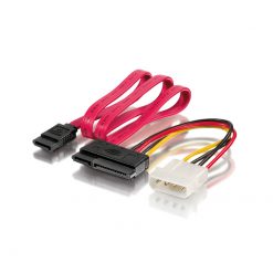 Equip Cable 5.25" x1 Male to Sata 15pin x1 + Sata 7pin x1 112054