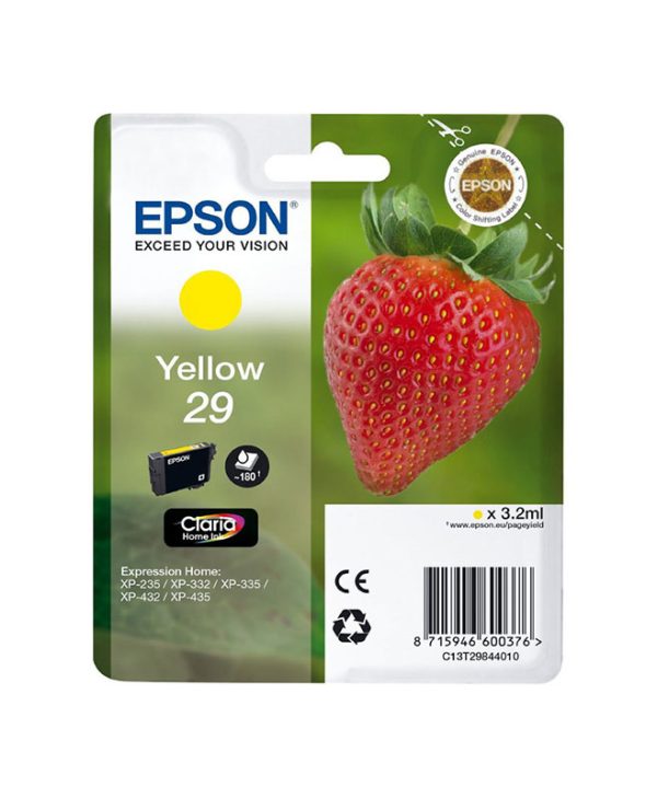 Epson Ink T29 Yellow C13T29844010