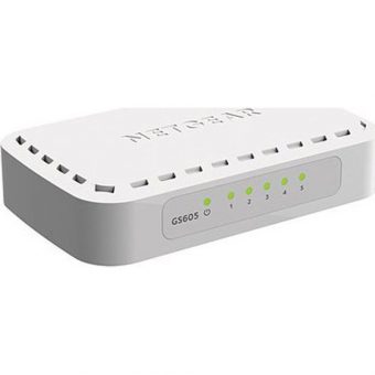 NETGEAR Switch Desktop Gigabit 5-port 10/100 GS605-400PES