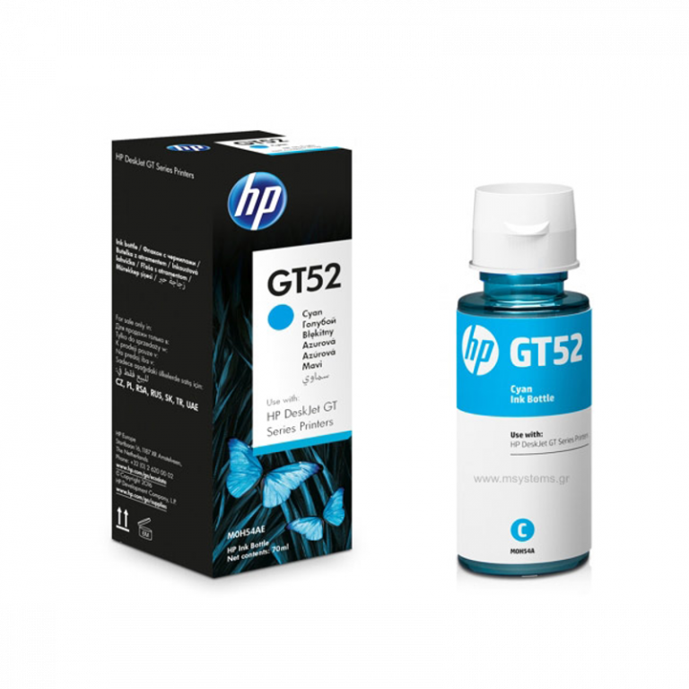 HP GT52 Cyan Original Ink Bottle 70ml M0H54AE_1