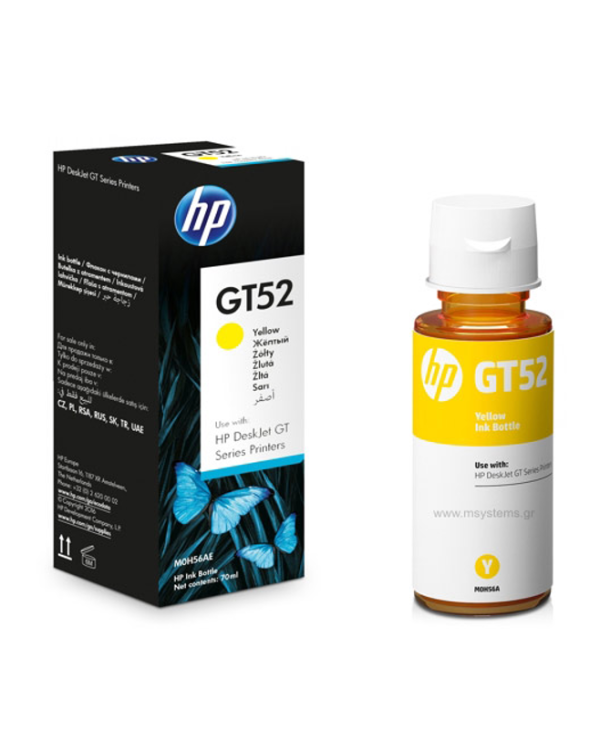 HP GT52 Yellow Original Ink Bottle 70ml M0H56AE