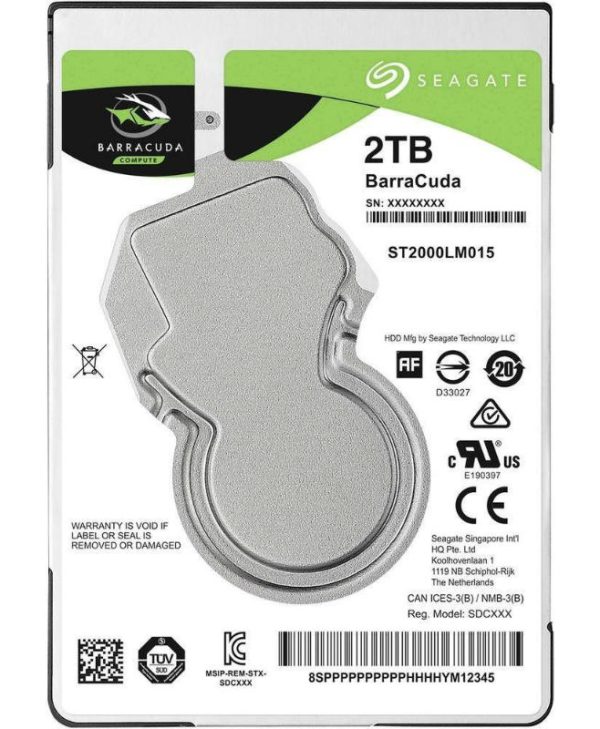 Seagate BarraCuda 2TB Sata III ST2000LM015