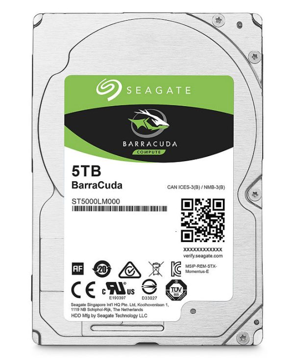Seagate BarraCuda 5TB Sata III ST5000LM000