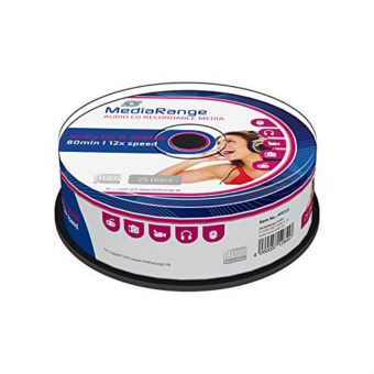 MediaRange CD-R Audio 700MB 12x 25 Pack Cake MR223