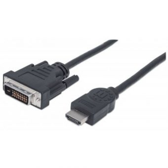 Manhattan HDMI M - DVI-D Dual Link M Black 1m 372503