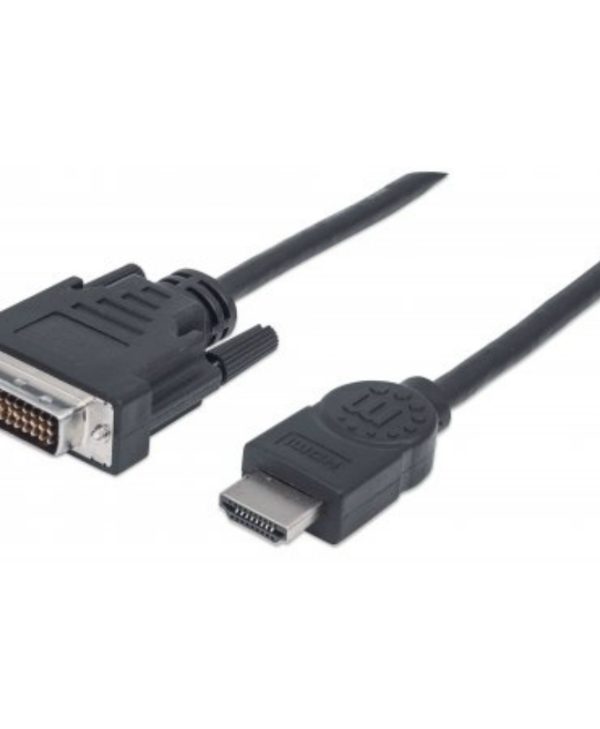 Manhattan HDMI M - DVI-D Dual Link M Black 1m 372503