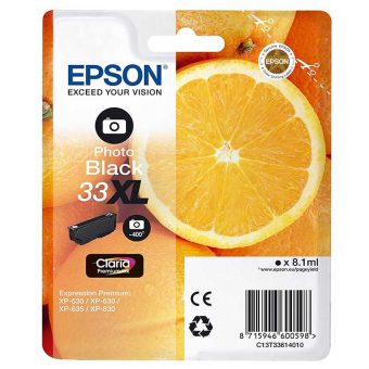Epson 33XL Photo Black Ink Cartridge C13T33614012