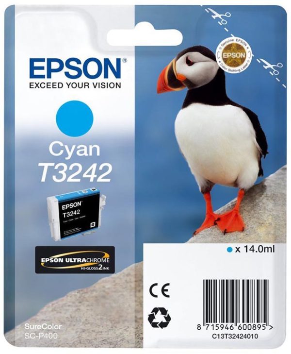 Epson T3242 Cyan Ink Cartridge C13T32424010