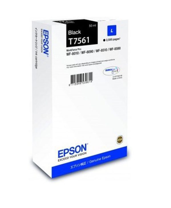 Epson T7561 Black Ink Cartridge C13T756140
