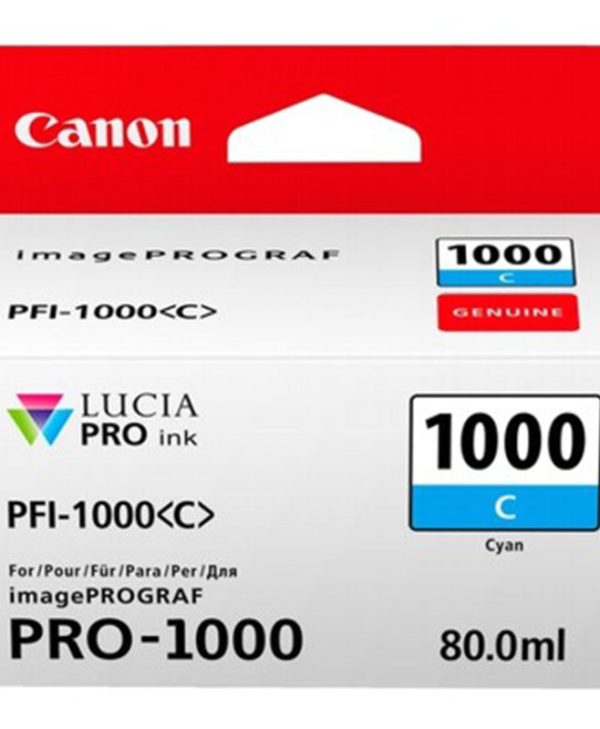 Canon PFI-1000PC Photo Cyan Ink Cartridge 0550C001