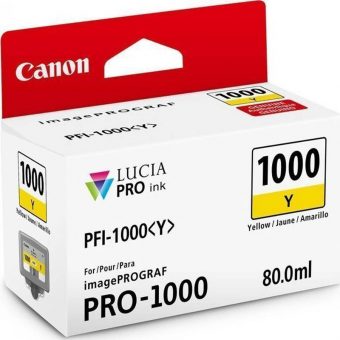 Canon PFI-1000Y Yellow Ink Cartridge 0549C001