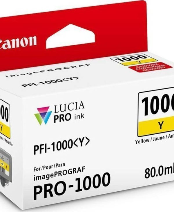 Canon PFI-1000Y Yellow Ink Cartridge 0549C001