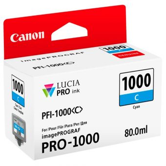 Canon PFI-1000C Cyan Ink Cartridge 0547C001