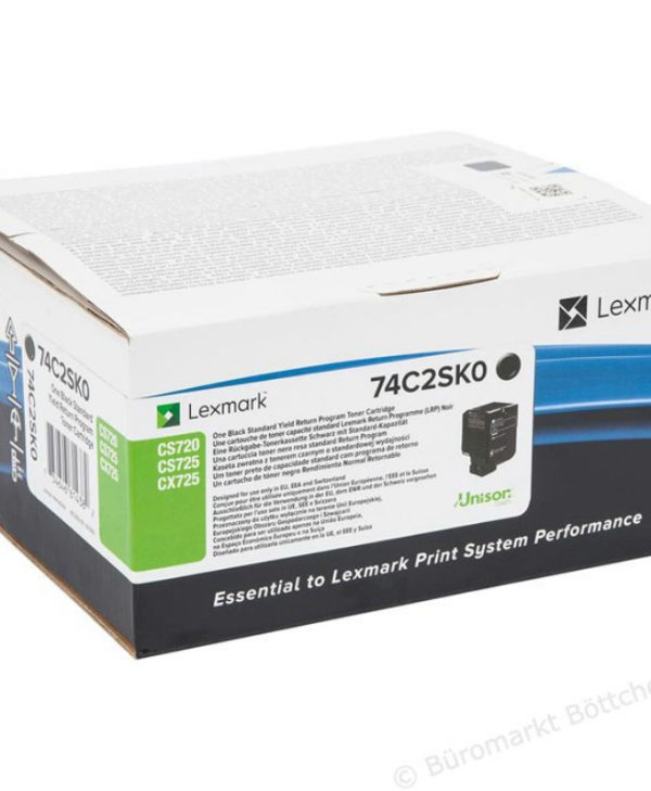 Lexmark Black CS720/CS725/CX725 Toner 74C2SK0