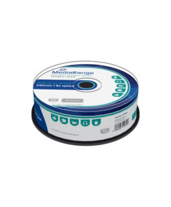 MediaRange DVD+R Double Layer 8.5GB 8x 25 Pack Cake MR469