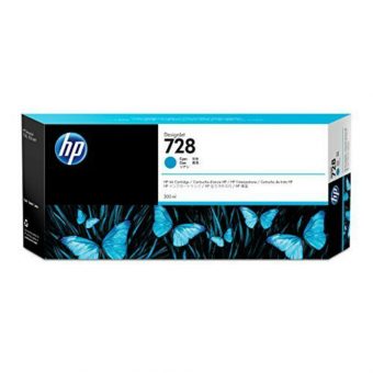 HP 728 300ml Cyan Ink F9K17A