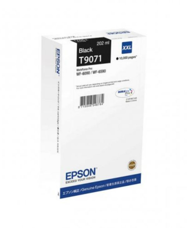 Epson T9071 202ml 10000pgs Black Ink C13T907140