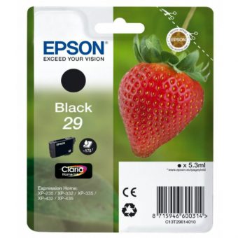 EpsonT 29 5.3ml Black Ink C13T29814012