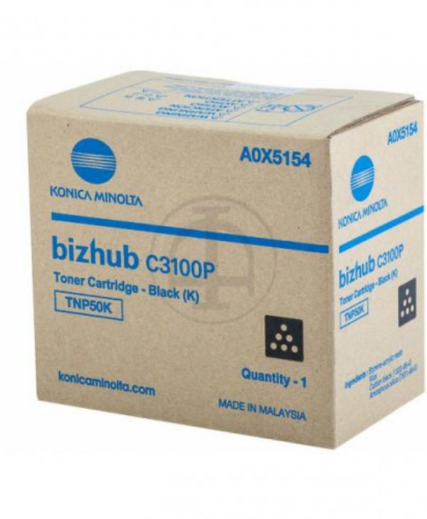 Konica Minolta 5000 pgs Black Toner A0X5154