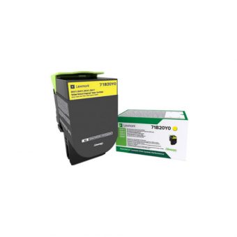 Lexmark 2300 pgs Yellow Toner 71B20Y0