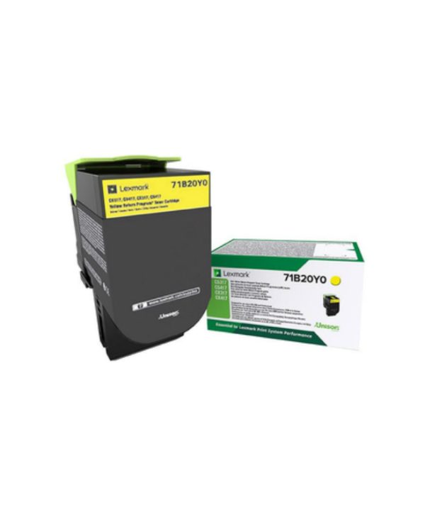 Lexmark 2300 pgs Yellow Toner 71B20Y0