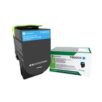 Lexmark 2300 pgs Cyan Toner 71B20C0