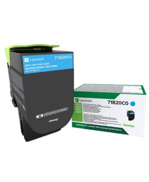 Lexmark 2300 pgs Cyan Toner 71B20C0