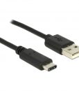 DeLock Cable USB Type-C 2.0 M – USB 2.0 Type-A M 1m Black 83600