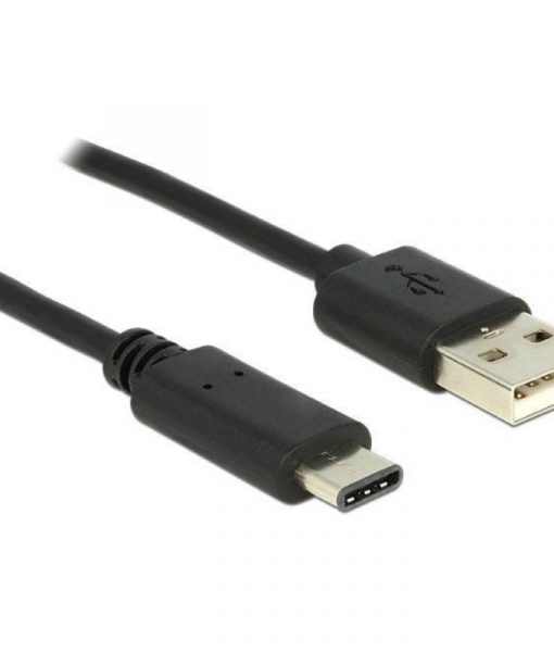 DeLock Cable USB Type-C 2.0 M – USB 2.0 Type-A M 1m Black 83600