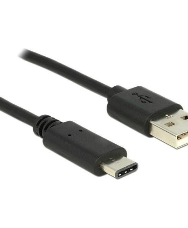 DeLock Cable USB Type-C 2.0 M – USB 2.0 Type-A M 1m Black 83600