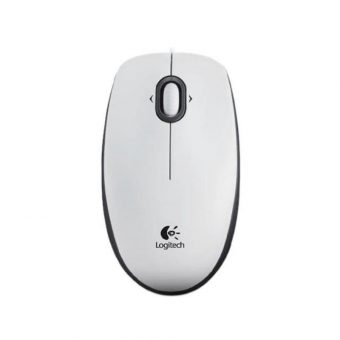 Logitech B100 Wired Optical Mouse White 910-003360