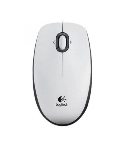Logitech B100 Wired Optical Mouse White 910-003360