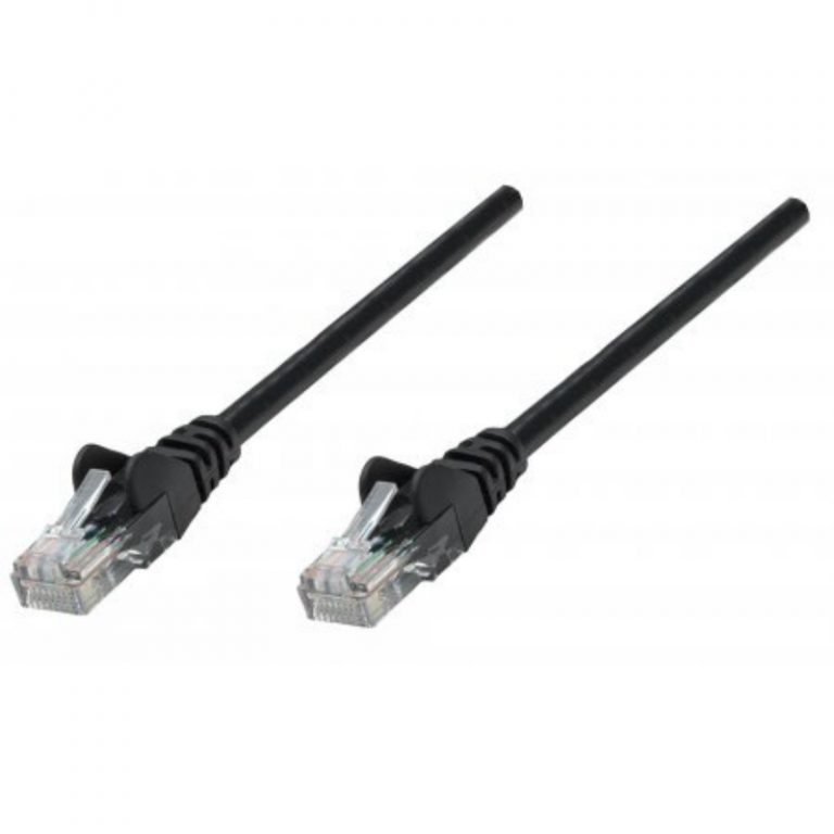 Manhattan UTP Cat.6 0.25m Black 739917