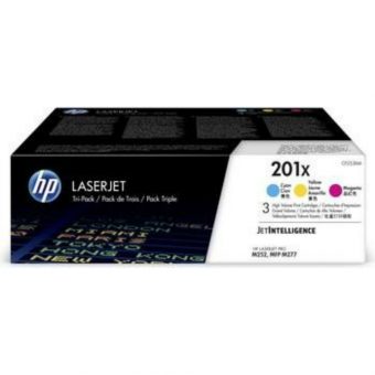 HP 201X Tri Pack High Yield Cyan/Magenta/Yellow Original LaserJet Toner CF253XM