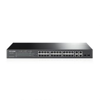 TP-Link JetStream 24-Port 10/100Mbps + 4-Port Gigabit Smart Poe+ Switch T1500-28PCT(TL-SL2428P)