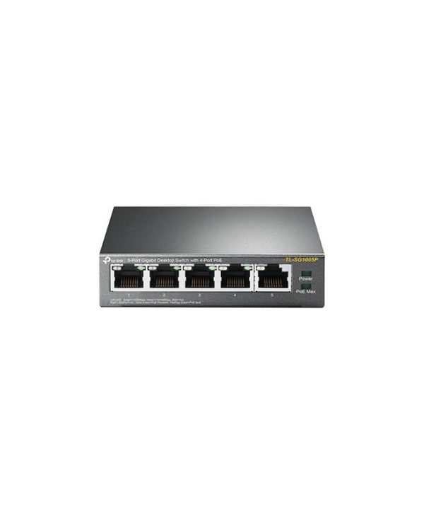 TP-Link 5-Port Gigabit Desktop Switch with 4-Port PoE TL-SG1005P v1