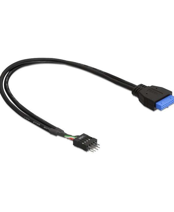 DeLock Cable USB 3.0 Pin Header Female - USB 2.0 Pin Header Male 30cm 83095